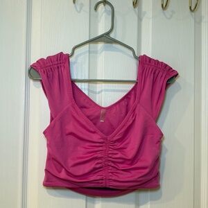 FP Movement Breathe Deeper Crop Tank Magenta